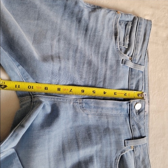 PAIGE Verudgo Ankle Raw Hem Washed Blue Jeans Size 31 - Picture 7 of 11